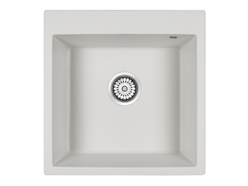 Кухонная мойка Paulmark KANTE 50 PM105152-WH 50х50 цвет белый